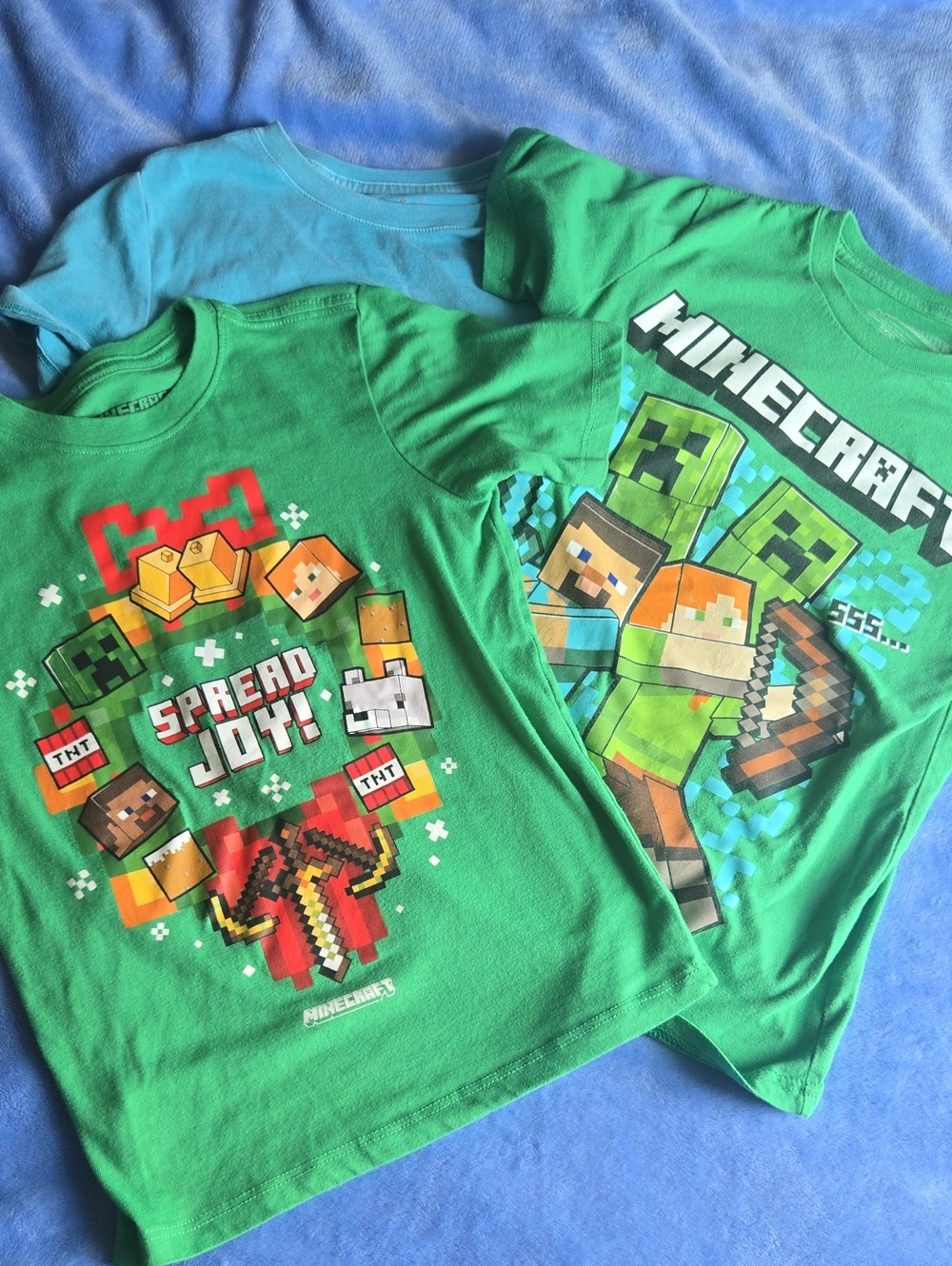 Sz 6/7 Boys' Minecraft Top Bundle-  Spread Joy